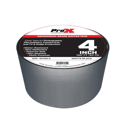 4" 180' 60YD Matte Commercial Grade Gaffer Tape Pros Choice Non-Residue