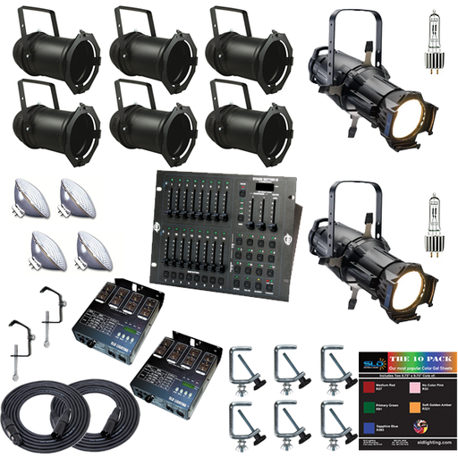 PAR/Ellipsoidal Combination Package with 8 Lights