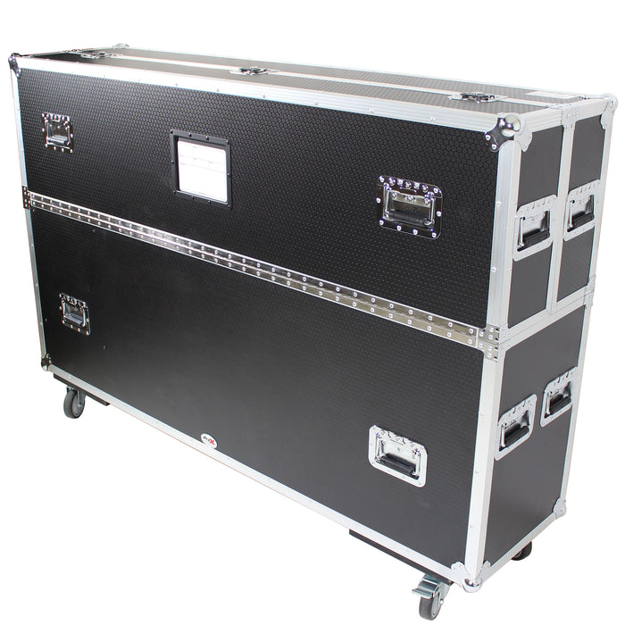 ProX ATA 300-Style Flight Case with Casters for 25 Microphone Stands