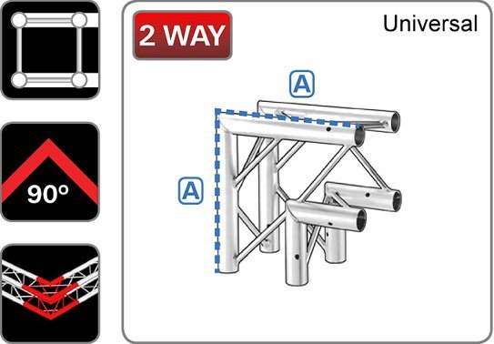 212 Box 2-Way Junction 90° Universal