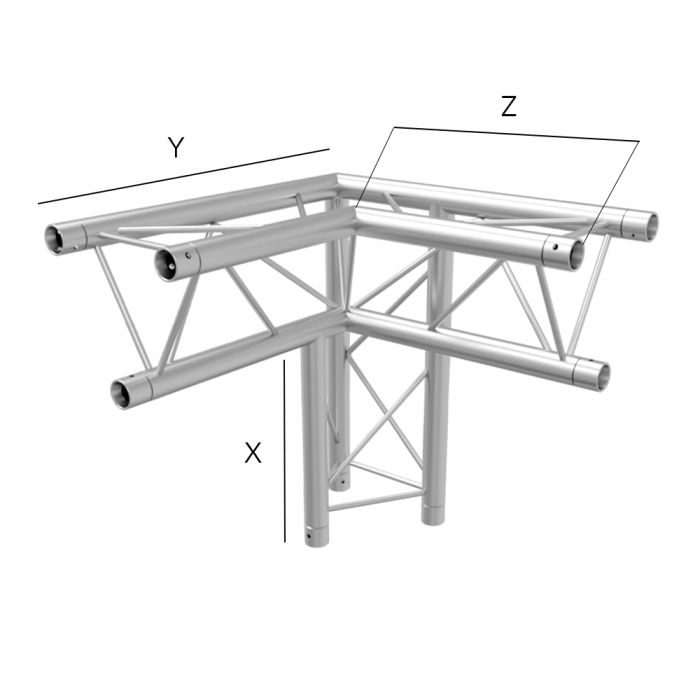 Global Truss F23 3-Way 90° Corner Right