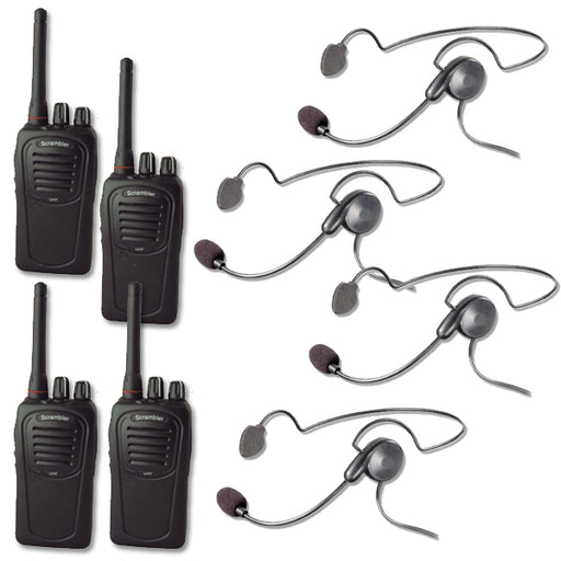 Eartec 4-User Wireless Intercom Package with Cyber Headsets