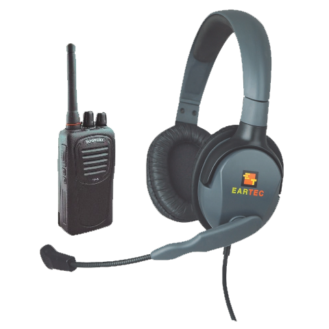 Eartec MAX 4G Double Muff Headset with SC-1000 Transceiver