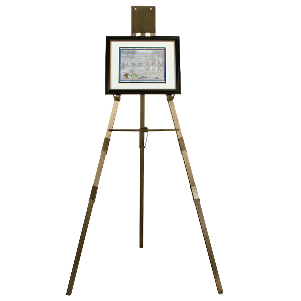 Quick Fold Easel - Gold Vein Powder Coat — TS Stage Lighting