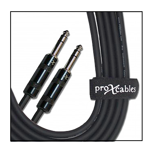 ProX 25 ft Instrument Cable 1/4 Inch TRS to 1/4 Inch TRS Balanced Stereo