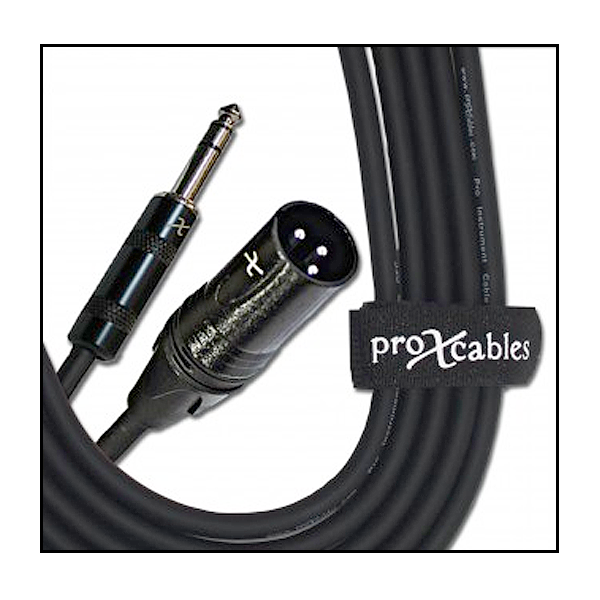 ProX 50 ft Cable 1/4 Inch TRS Balanced to XLR Male Balanced