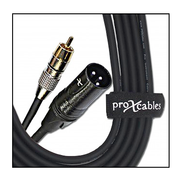 ProX 50 ft Cable RCA to XLR Male Unbalanced
