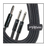 ProX 10 ft Cable 1/4 Inch Stereo to Dual 1/4 Inch TS Unbalanced