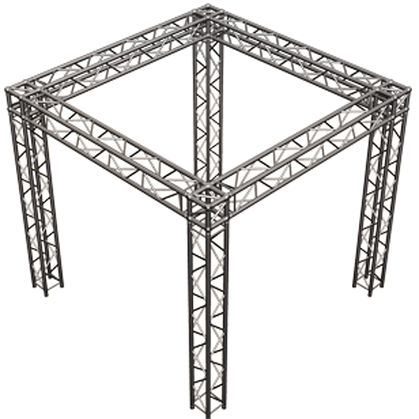 Global Truss SQ-10X10 Square Truss Trade Show Booth