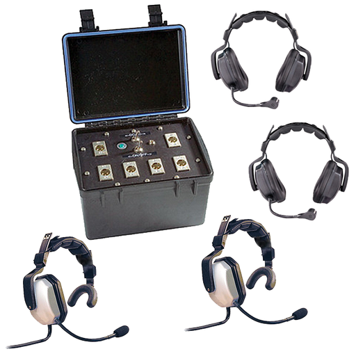 Eartec TCS 4000 4-Person Wired Intercom System With Four Ultra Headsets