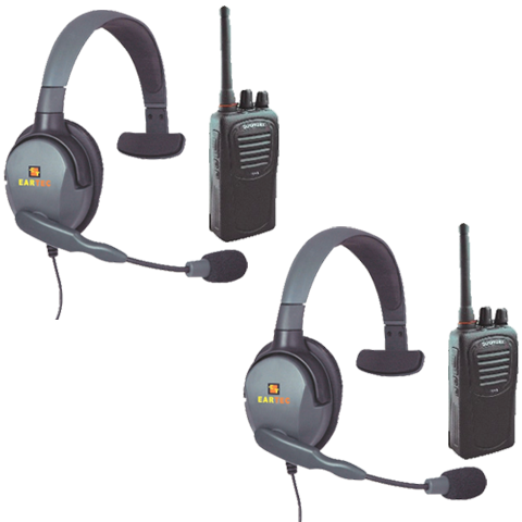 Eartec 2-User Wireless Intercom Package with Max 4G Single Muff Headsets