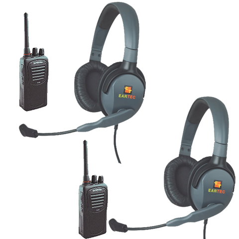 Eartec 2-User Wireless Intercom Package with Max 4G Double Muff Headsets
