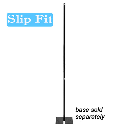 1½" Slip Fit Upright - 6 ft. (Black Powder Coated)