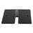 14″ x 16″ Slip-Fit Base - 2" x 6" Pin (Black Powder Coated)