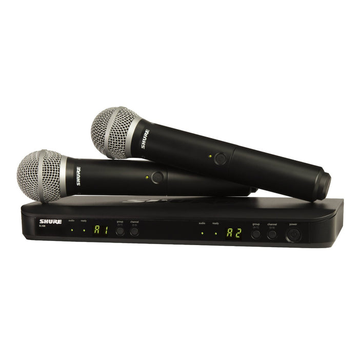 Shure BLX288/PG58 Dual Channel Handheld Microphone System
