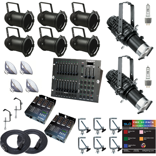 PAR/Ellipsoidal Combination Package with 8 Lights