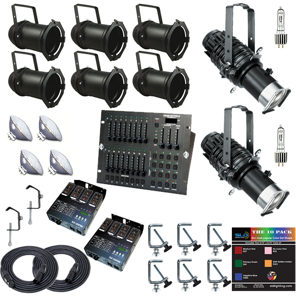PAR/Ellipsoidal Combination Package with 8 Lights