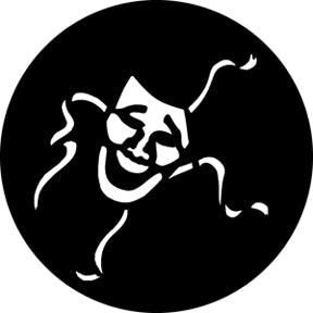 Rosco Comedy Mask Gobo Pattern
