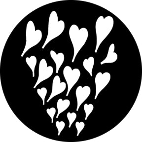 Rosco Rising Hearts Gobo Pattern