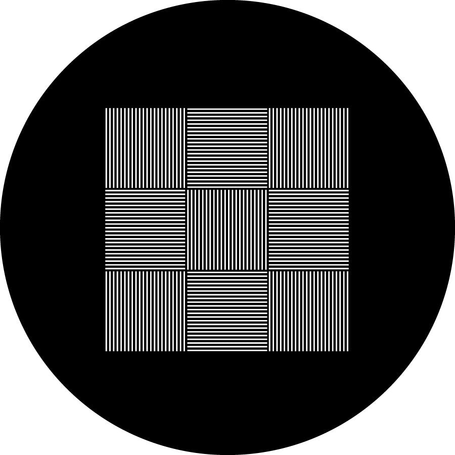 Rosco Striped 9 Square Gobo Pattern