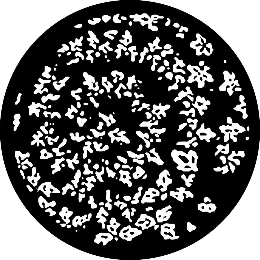 Rosco Spiral Flower Breakup Gobo Pattern