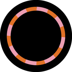 Rosco Pink/Red Color Swirl Color Glass Gobo