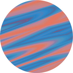 Rosco Saturn Orange Color Glass Gobo