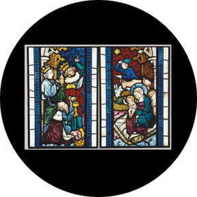 Rosco "Cool Ink HD" Nativity Stained Glass Pattern  for LED Fixtures Only