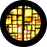 Rosco Amber Squares Color Glass Gobo
