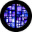 Rosco Indigo Square Breakup Color Glass Gobo