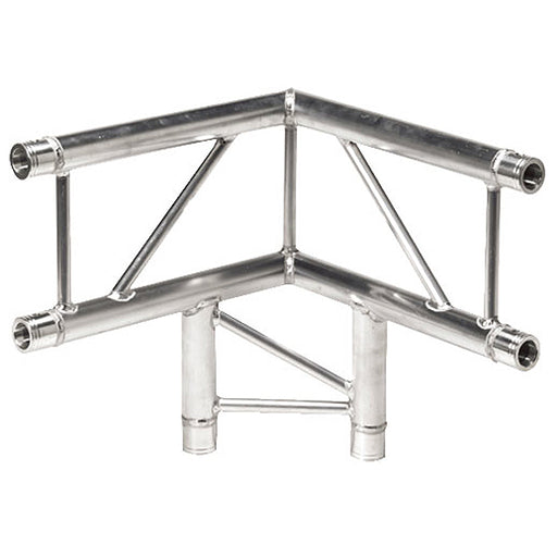 Global Truss 3 Way, 90 Degree Corner for  12 inch Ladder Stage Truss with 2 inch Tubing