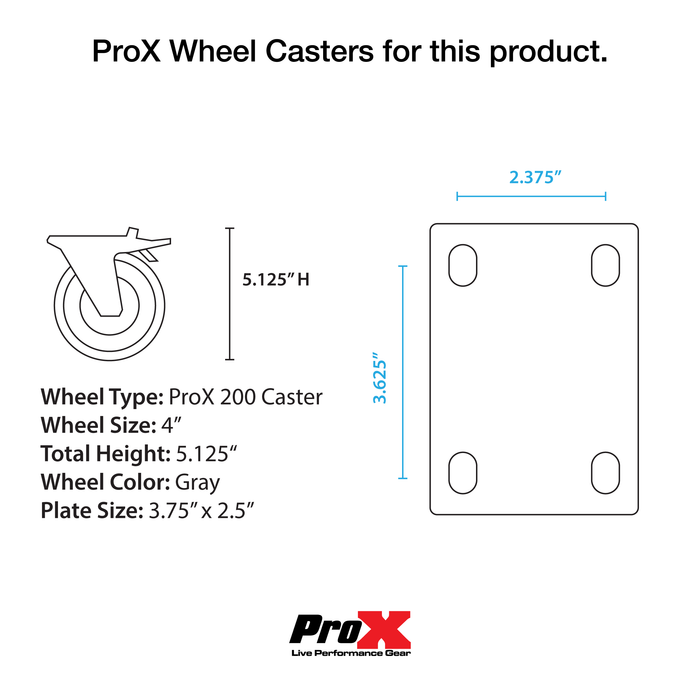 Heavy Duty Utility Trunk Case W-Caster Cups 4 4" Casters 29.5" x 29.5" x 29" - 8.75 Cu.Ft