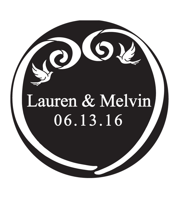 Rosco Times New Roman Custom Wedding Gobo