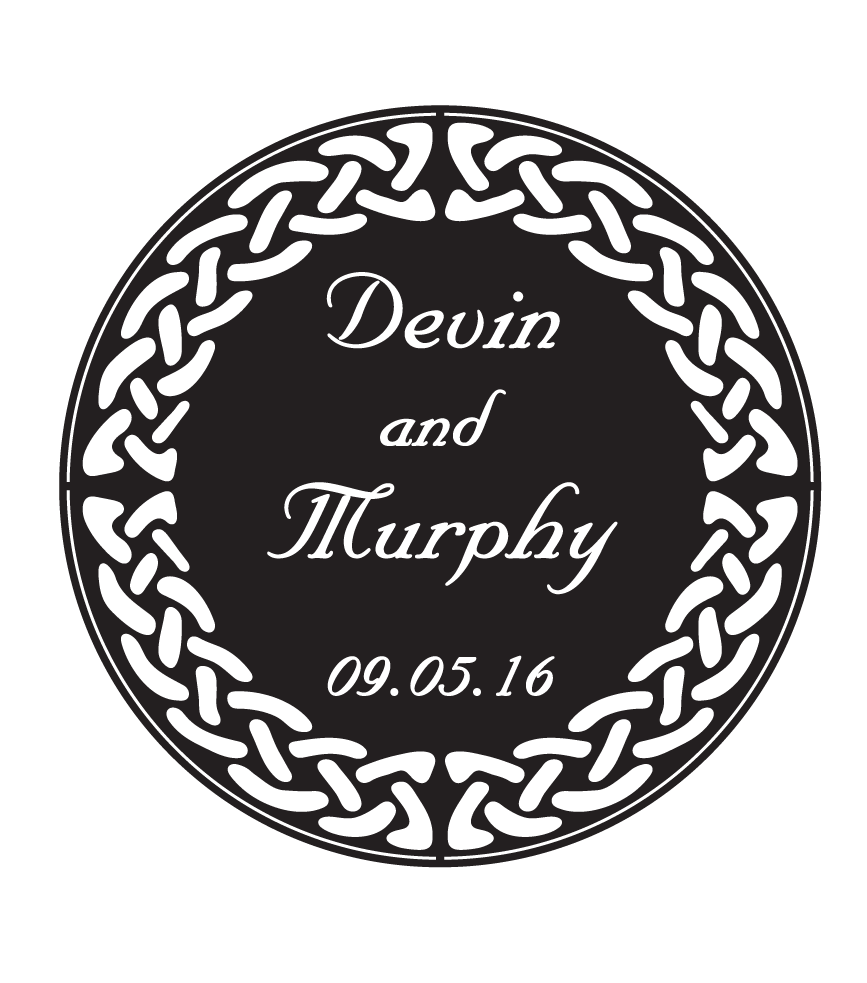 Rosco Nuptual Script Custom Wedding Gobo