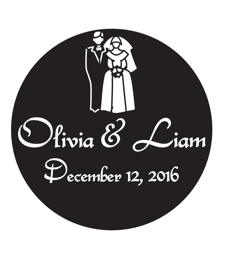 Rosco Quintly Custom Wedding Gobo