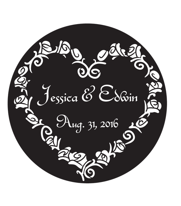 Rosco Quintly Custom Wedding Gobo