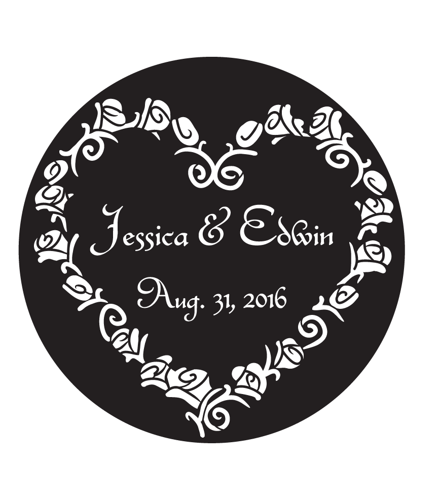 Rosco Quintly Custom Wedding Gobo