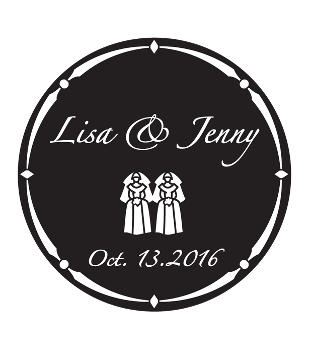 Rosco Zapno Custom Wedding Gobo