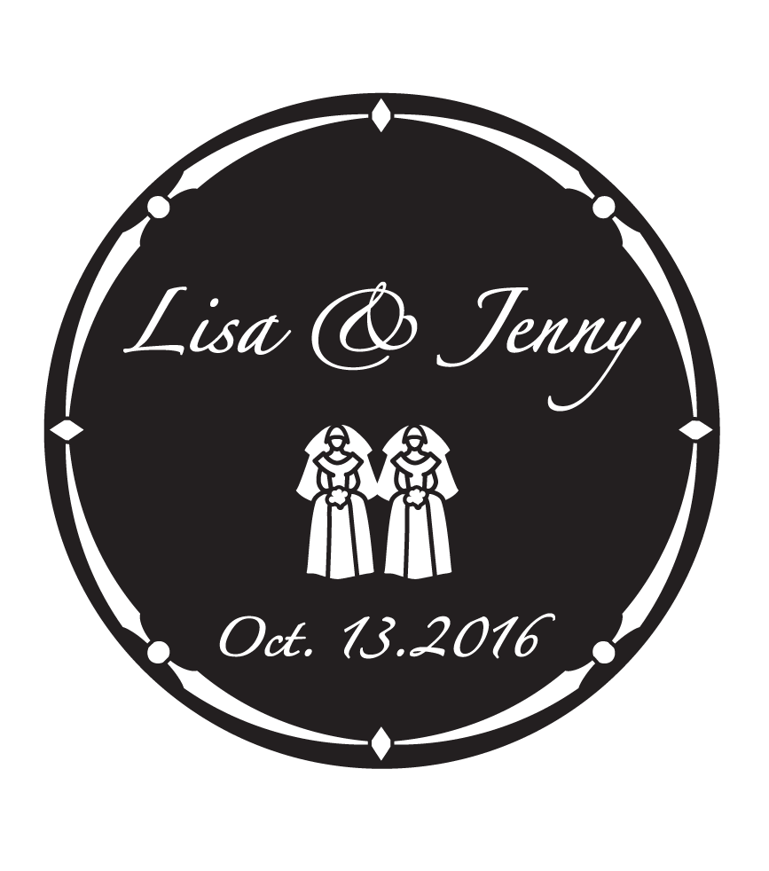 Rosco Zapno Custom Wedding Gobo