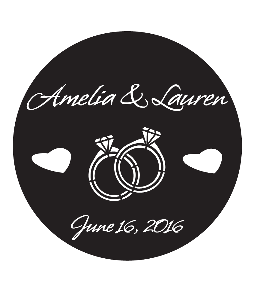 Rosco Whisper Custom Wedding Gobo