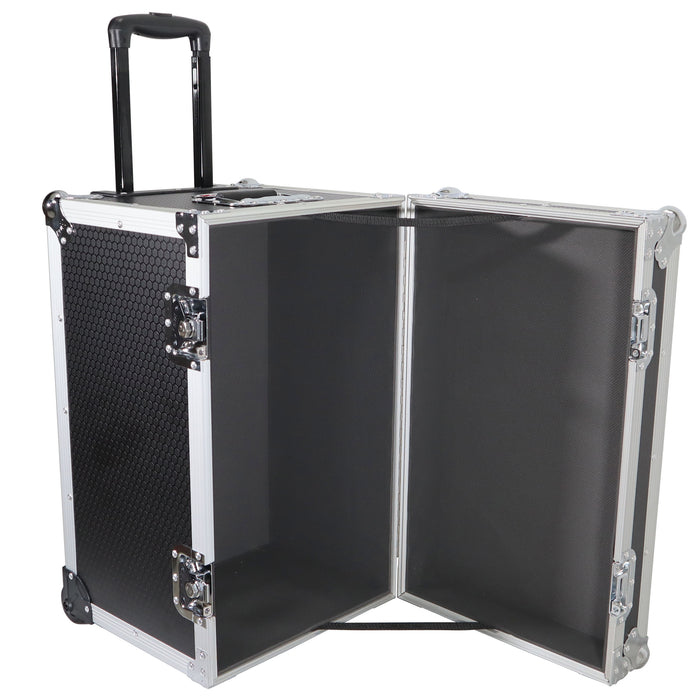 Roll-away Utility Case W-Retractable Handle and Low-Profile Recessed Wheels 17" x 24.5" x 15" 2.2 Cu.Ft.