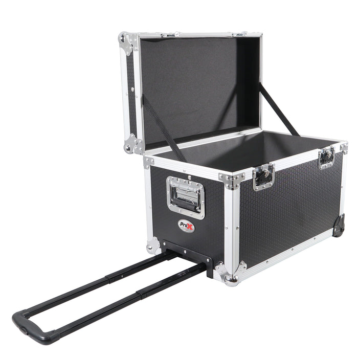 Roll-away Utility Case W-Retractable Handle and Low-Profile Recessed Wheels 17" x 24.5" x 15" 2.2 Cu.Ft.