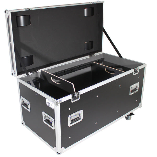 ProX ATA 300-Style Flight Case with Casters for 25 Microphone Stands