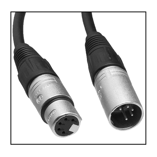 Cable DMX 4-Pin - 25 ft.