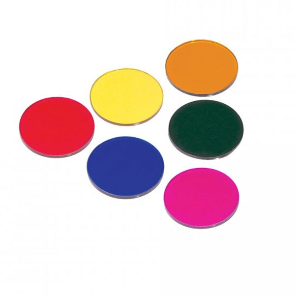 Glass Filters for MR16 Lamps, Pure Dichroic Colors - 1 15/16" Diameter
