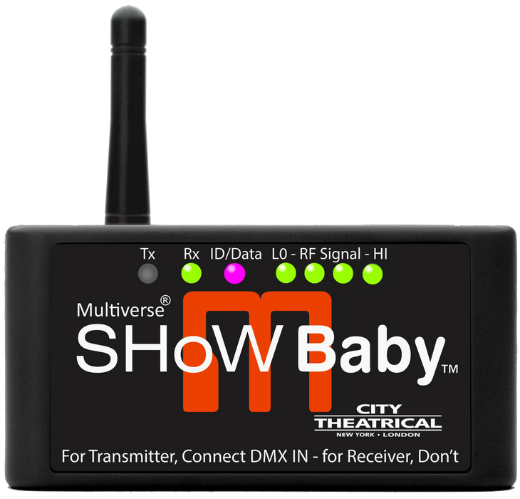 City Theatrical SHoW DMX Multiverse SHoW BABY Wireless DMX Transmitter/Receiver