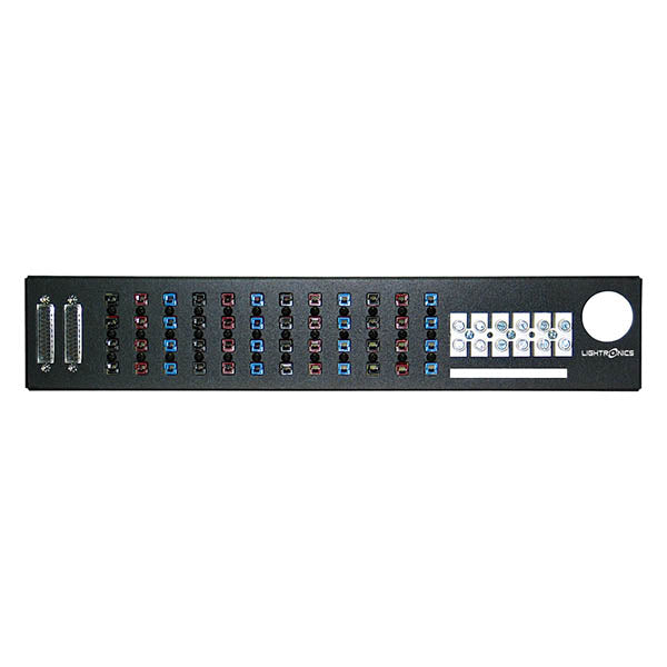 Lightronics RA122PL Rack Mount Dimmer - Powerlock Outlet Panel