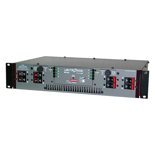Lightronics RE82DSO Rack Mount Dimmer - Socapex Outlet Panel
