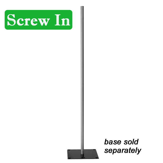 1½" Screw In Upright - 6 ft. (Black Powder Coated)