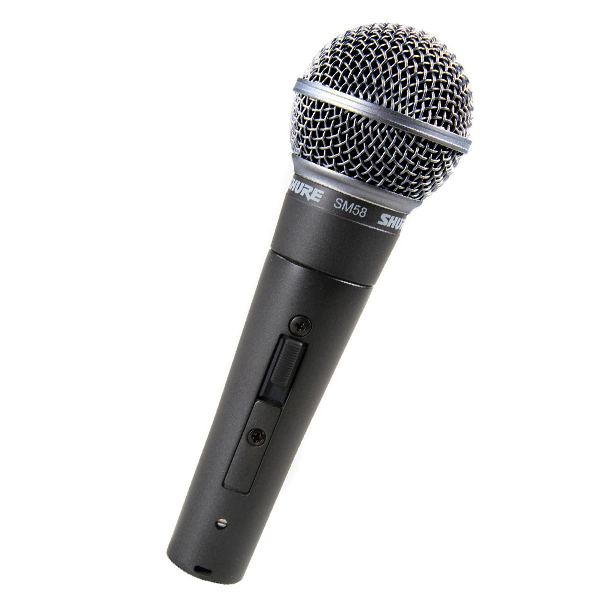Shure SM58S Vocal Microphone with On/Off Switch — TS Stage Lighting Shure SM58S Vocal Microphone with On/Off Switch — TS Stage Lighting